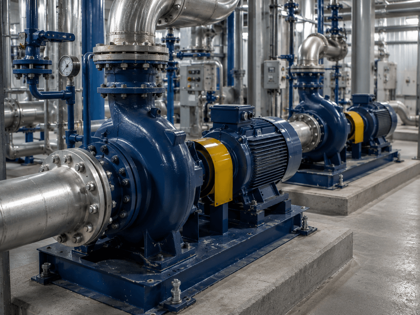 Industrial pump and fluid-handling equipment with precision metal components